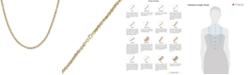 Macy's Italian Gold Rope 18" Chain Necklace (3-3/4mm) in 14k Gold, Made in Italy